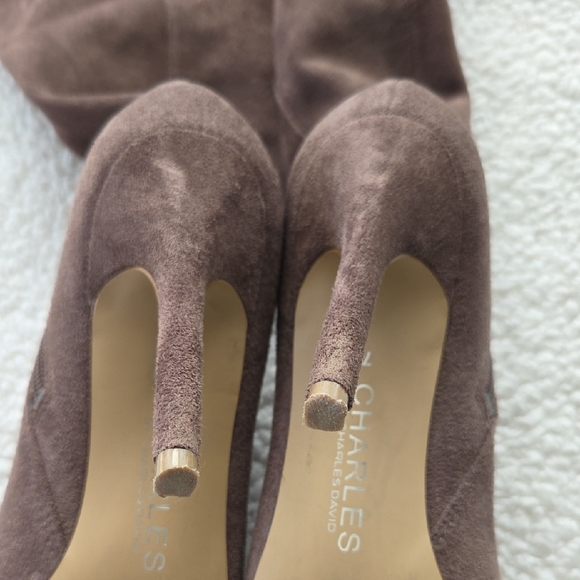 CHARLES BY CHARLES DAVID MODEL KNEE-HIGH Elegant Brown Knee-High Women's Boots - Picture 13 of 13